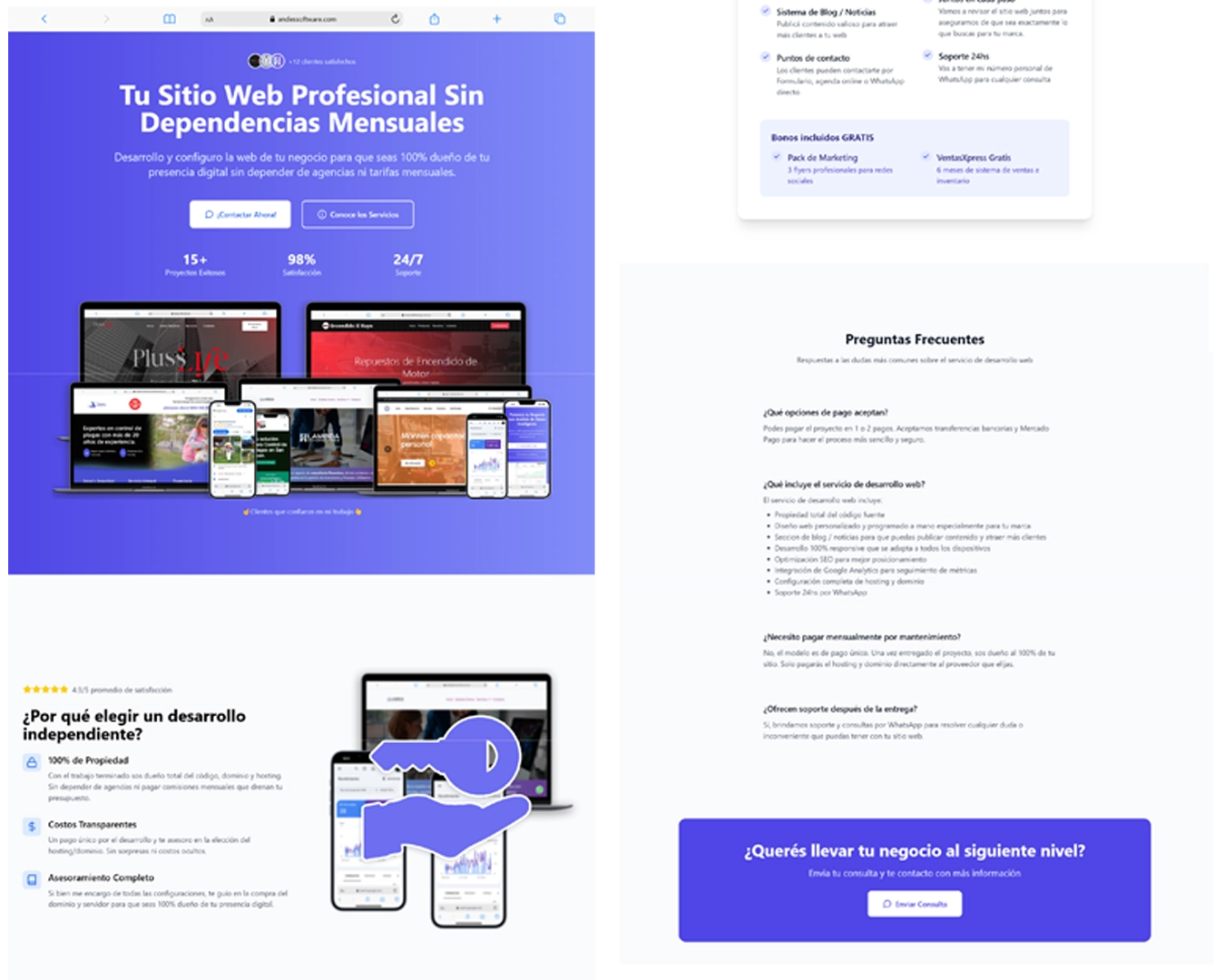 Código HTML Tailwind CSS Landing Page